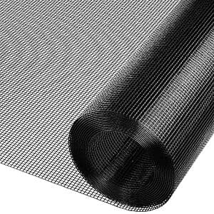 48" x 102" Gecork Fiberglass Window & Door Screen Replacement Mesh (Black) $6