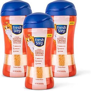 Select Accounts: 3-Pk 15-Oz Fresh Step Cat Litter Deodorizing Crystals $5.70 w/ S&S