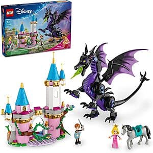 583-Piece LEGO Disney Princess Maleficent's Dragon Form Toy Building Set $26.75