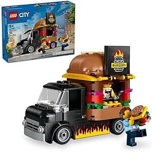 194-Pc LEGO City Burger Truck Building Toy $12.80