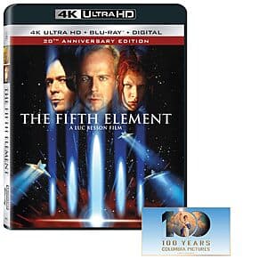 The Fifth Element: 20th Anniversary Edition (1997) (4K UHD + Blu-ray + Digital) $16 or Less