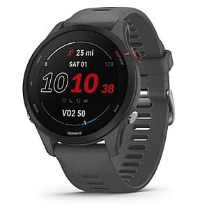 46mm Garmin Forerunner 255 GPS Running Smartwatch (Slate Gray) $250 + Free Shipping
