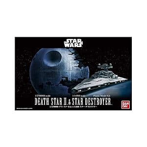 Bandai Model Kit Star Wars: 1/2,700,000 Death Star & 1/14,500 Star Destroyer $14.05 & More + Free Shipping w/ Prime