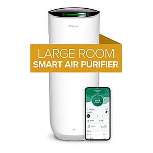 Filtrete 4-Speed Smart True HEPA Room Air Purifier for up to 310 sq ft (White) $60.20 + Free Shipping
