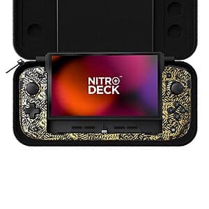 CRKD Nitro Deck+ Handheld Pro Controller for Nintendo Switch & OLED Model (Gold) $45 + Free S&H on $50+