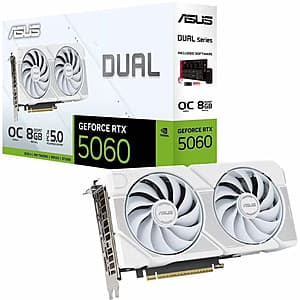 Asus NVIDIA GeForce RTX 5060 8GB GDDR7 GPU Graphics Card $310 + Free S&H