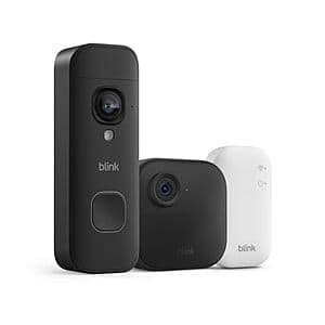 Blink Outdoor 4 Camera + Battery Doorbell 2K+ & Sync Module Core $28