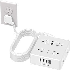 Prime Members: Tcstei 8-Outlet & 4-USB Power Strip Surge Protector w/ 20' Cord $13 + Free S&H