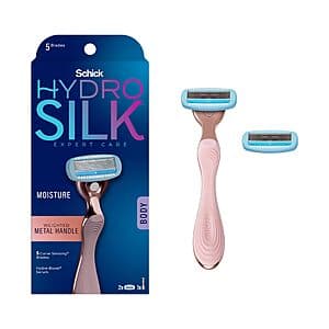Schick Hydro Silk Rose Gold Metal Razor for Women (1 Handle & 2 Refills) $8.55 + Free Shipping