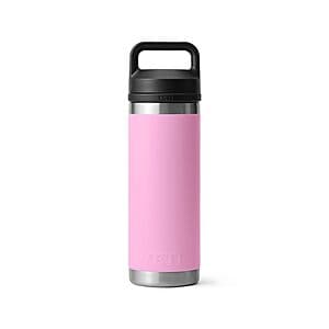 18-Oz YETI Rambler Vacuum-Insulated Stainless Steel Water Bottle (Power Pink) $21