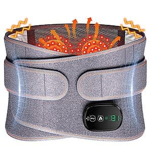 WNH Portable Lower Back Massager w/ Heat & 3 Vibration Modes (5000mAh) $34.40 + Free S&H