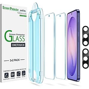 Prime: 2-pk amFilm OneTouch Galaxy S26/S25/S24/S23 & Pixel 9/10 Screen Protectors from $4.50 + Free S&H