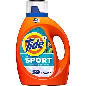 84-Oz Tide Plus Febreze Sport Odor Defense HE Turbo Clean Liquid Laundry Detergent 3 for $23.74 w/ Subscribe & Save