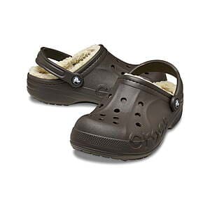 Black Crocs Classic Clogs with ventilation holes and comfortable footbed design.
