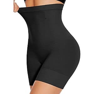 YADIFEN Women's High-Waisted Tummy Control Shapewear Shorts (Black or Nude) $7
