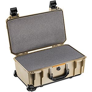 Pelican Vault 25L V525 Rolling Case w/ Foam Layers (Desert Tan) $70 + Free S/H
