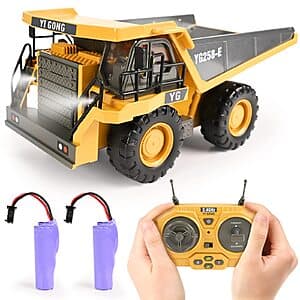 KidsFaves Remote Control Excavator + Remote Control Dump Truck Toys $38 + Free Shipping