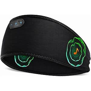 ZHENYEMEI Bamboo Cotton Wireless Bluetooth Sleep Headband Headphones $5