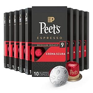 100-Count Peet's Coffee Espresso Pods for Nespresso Original Machine (various) from $38.95 w/ Subscribe & Save + Free Shipping