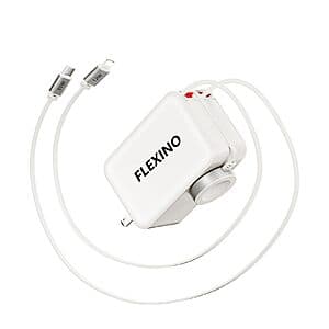 Flexino 5-in-1 Retractable Foldable Plug Wall Charger $14.70