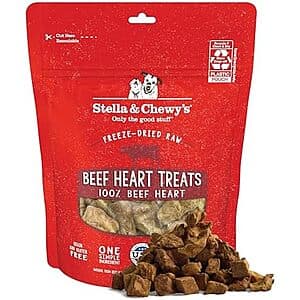3-Oz Stella & Chewy's Freeze-Dried Raw Single Ingredient Dog Treats (Beef Heart) $6.85 w/ S&S