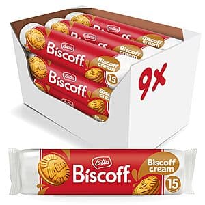 9-Pk 5.29oz. Lotus Biscoff Sandwich Cookies (Biscoff Cream) $17.35 w/ S&S