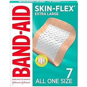 7-Count Band-Aid Brand Skin-Flex Adhesive Bandages (Extra Large) $1.60 w/ Subscribe & Save