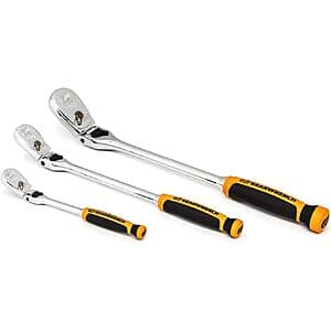 3-Pc GEARWRENCH 90 Tooth Locking Flex Head Ratchet Set (1/4", 3/8" & 1/2") $105.50 + Free Shipping