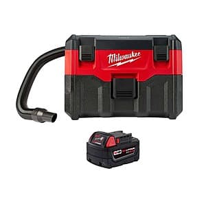 2-Gallon Milwaukee M18 Cordless Wet/Dry Vacuum w/ M18 5Ah XC Battery $139 + Free Shipping