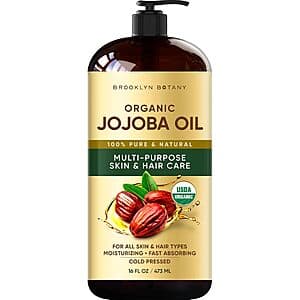 16-Oz Brooklyn Botany Cold-Pressed Organic Jojoba Oil $10.10 w/ S&S & More