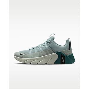 Nike Men's Free Metcon 7 AMP Training Shoes in Light Pumice, Mineral Slate, Black, and Light Silver colorway.