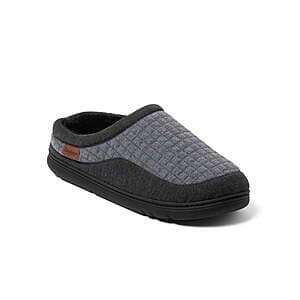 Dearfoams Cozy Comfort Men's Lounge Clog Slipper (Dark Gray) $10