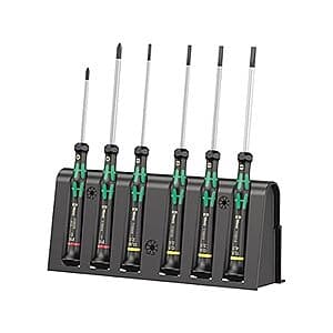 6-Pc Wera Kraftform 2035/6 B Micro Electronic Screwdriver Set $22.40 + Free S&H w/ Prime