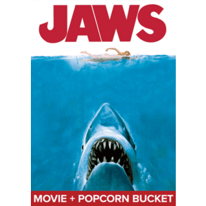 Jaws Chomp Chomp Bundle: 11" Collectible Popcorn Bucket + 4K Digital Film (1975) $35 + Free Shipping
