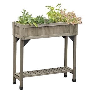 Vegtrug 4-Pocket Slimline Cedar Herb Garden Planter (Grey or Sage Green) $37 + Free Shipping w/ Prime