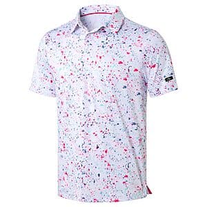 Obla Men's Dry Fit Golf Polo Shirts (Various) $14