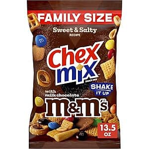 13.5-Oz Chex Mix Sweet & Salty Snack Mix w/ M&M's (Family Size) $2.75 w/ S&S