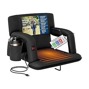 Alpcour Heated Reclining Stadium Seat: 25" Wide $55, 21" Wide $48 + Free S&H w/ Prime