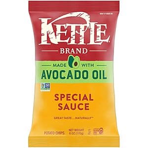 Select Accts: 6-Oz Kettle Brand Made w/ Avocado Oil Potato Chips (Special Sauce) 11 for $20.35 w/ S&S