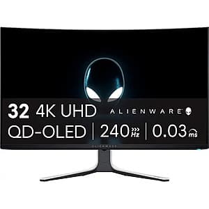 32" Alienware AW3225QF 4K 240Hz Curved QD-OLED Gaming Monitor $780 + Free S&H