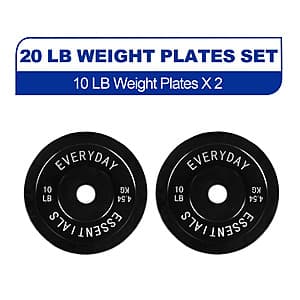 6-Pack 10-lb BalanceFrom Olympic Bumper Plate Weight Plate $36 + Free Shipping