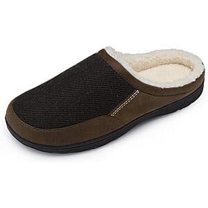 DREAM PAIRS Men's Memory Foam Slippers (Various Sizes & Colors) $9.95