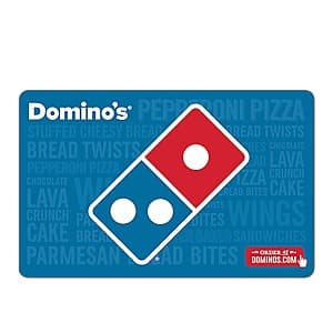 $100 Domino's Gift Card $85 Digital Delivery