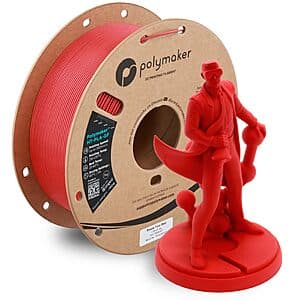 1kg 1.75mm Polymaker HT-PLA-GF Filament (Red or Green) from $9 w/ S&S