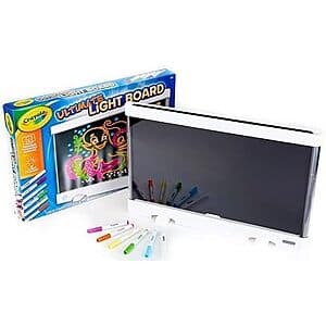 Crayola Ultimate Light Board w/ 6 Mini Washable Gel Markers $14