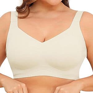Xcutting wireless full coverage padded bra displayed in various colors available in the sale.