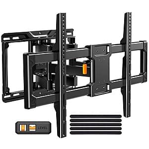 MountFTV Full Motion TV Wall Mount Bracket w/ Tool-Free Tilt (42-90" TVs, Up to 132lbs) $25 + Free Shipping