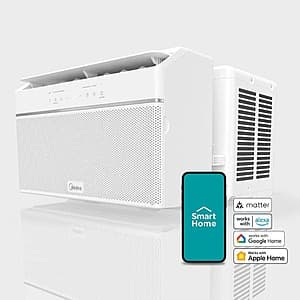 Midea 8,000 BTU U Plus Shaped Smart Inverter Window Air Conditioner (350 sq. ft. ) $261.75 + Free Shipping