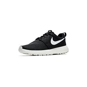 Nike Roshe Golf Next Nature shoe in black, white, anthracite and sail colorway.