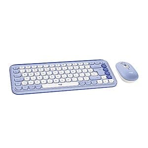 Logitech Pop Icon Bluetooth Wireless Keyboard & Mouse Combo (Lilac) $39.95 + Free Shipping